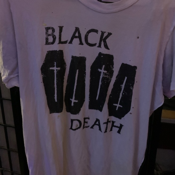 Vintage unif distressed Black Death shirt - Picture 7 of 9